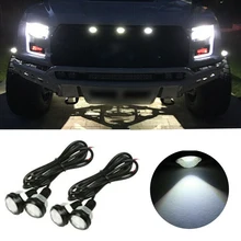 

4x LED White Grille Mark light For GMC Chevy Colorado Silverado Ford Raptor SVT Style