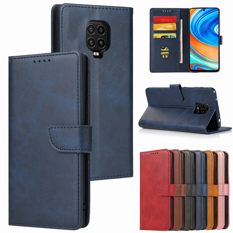 Чехол кошелек для Xiaomi Redmi Note 9s 9 s 9A 9C Fundas, Роскошный деловой чехол с защитой от царапин для Xiomi Redmi Note 9 Pro Max, чехлы|Чехлы-портмоне| | АлиЭкспресс