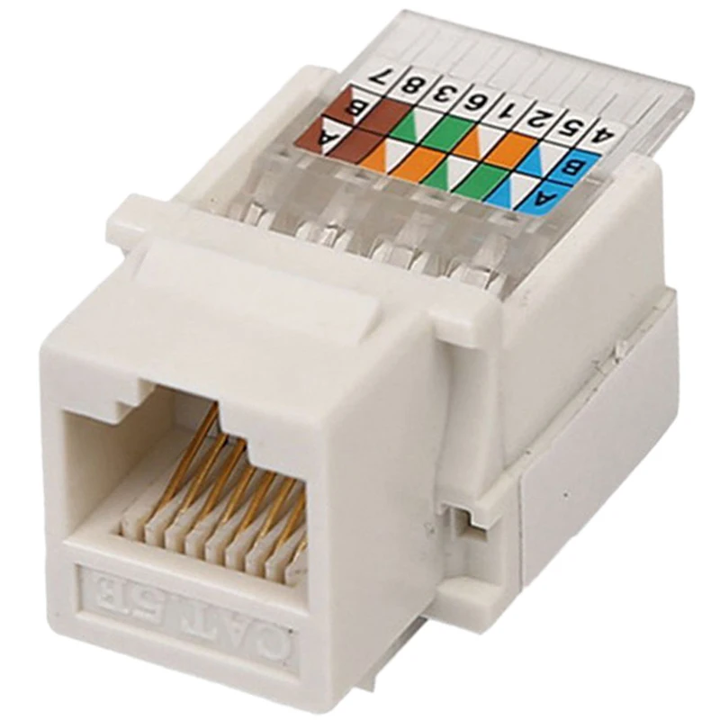 10 шт. CAT5E UTP сетевой модуль RJ45 разъем информационный компьютерная Розетка Кабель