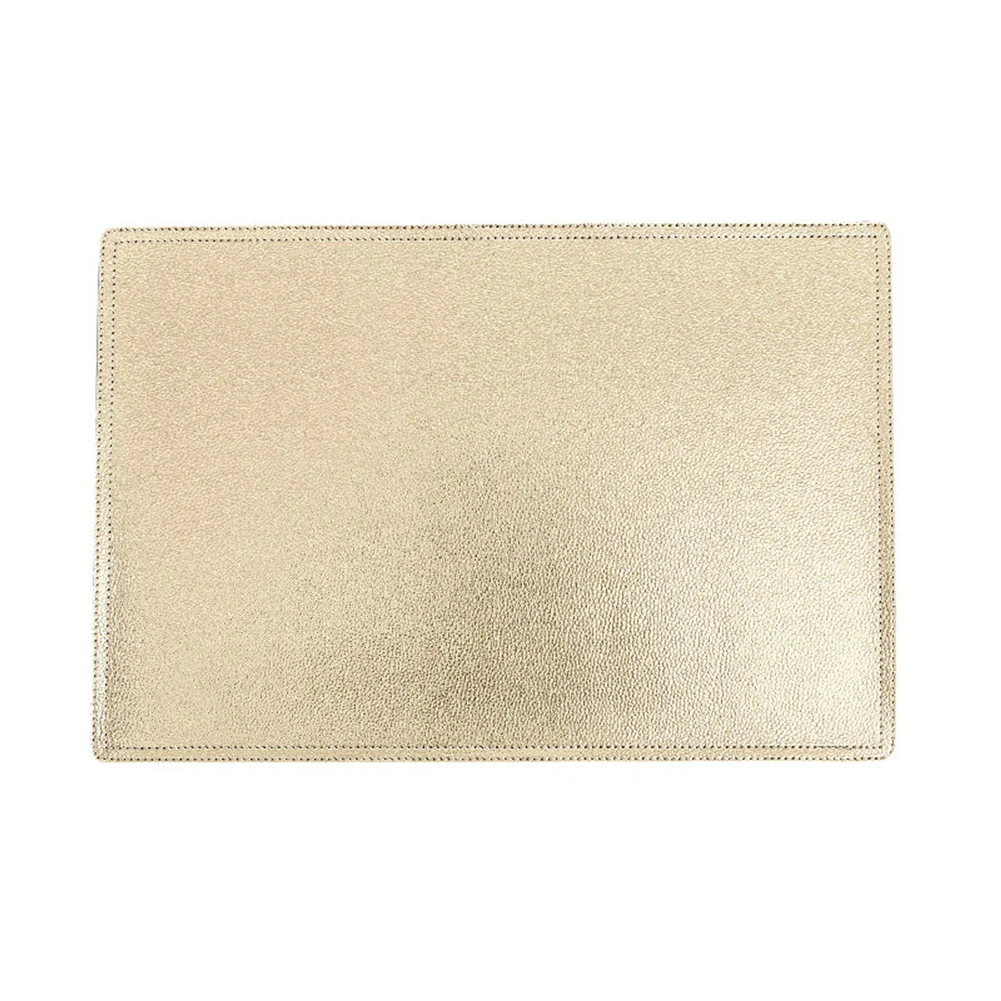 Gold Противоскользящий из искусственной кожи многоразовый двухсторонний Домашний Настольный коврик столовая легкая чистка ресторан отель изоляционный протектор кухня - Цвет: Gold