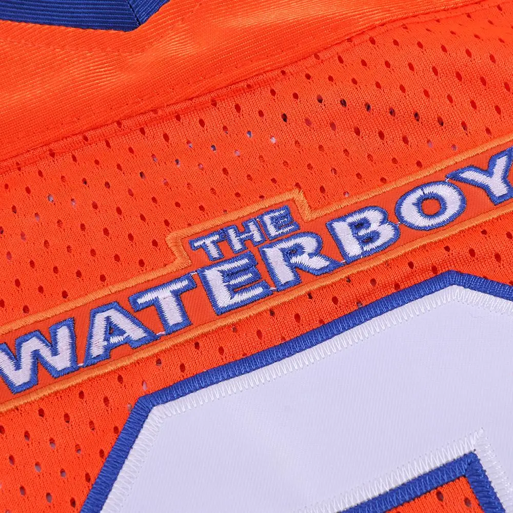 Футболка с надписью "The Waterboy" для американского футбола 9 Sandler Bobby Boucher Цвет Оранжевый Размер S-XXXL