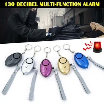 

5pcs Multifunction Outdoor Anti-wolf Alarm Artifact with Flashlight for Girl Call Emergency Supplies FOU99
