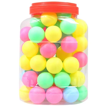 

Fine Quality Ping Pong Balls Assorted Wordless Table Tennis Plastic Ball Bulk Colorful Plastic Seamless Ping Pong Ball