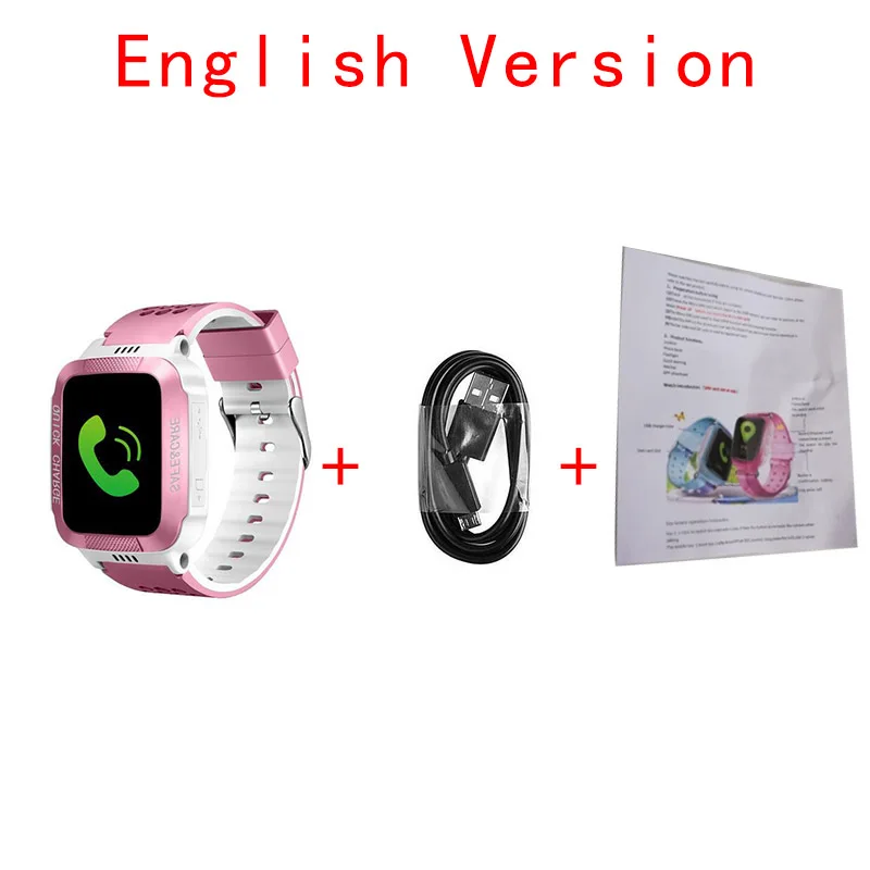 option 4 Y21S Детские умные часы анти-потеря дети Безопасный gps трекер SOS Вызов GSM Smartwatch Браслет Смарт позиционирование подходит для Android IOS - Цвет: option 4