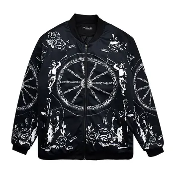 

Plus size men's autumn and winter fat men's plus size jacket casual baseball uniform jacket
