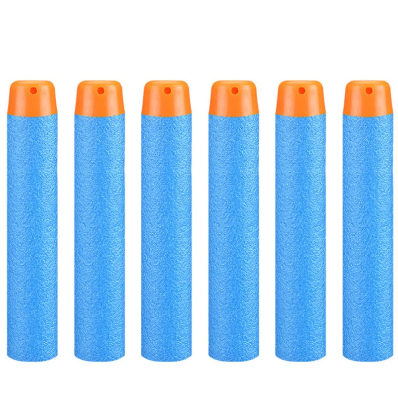 100 шт Сменные пули, Дротика, запасная упаковка, сменная Дротика s для Nerf N-Strike, элитная Серия Accustrike, бластер, пули из пенопласта для Nerf - Цвет: Bullets1- sky blue