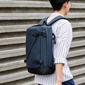 

Man Backpack Fit 17 inch Laptop Casual Waterproof Business Bagpack Multi-layer Travel Male Bag Anti-thief Mochila