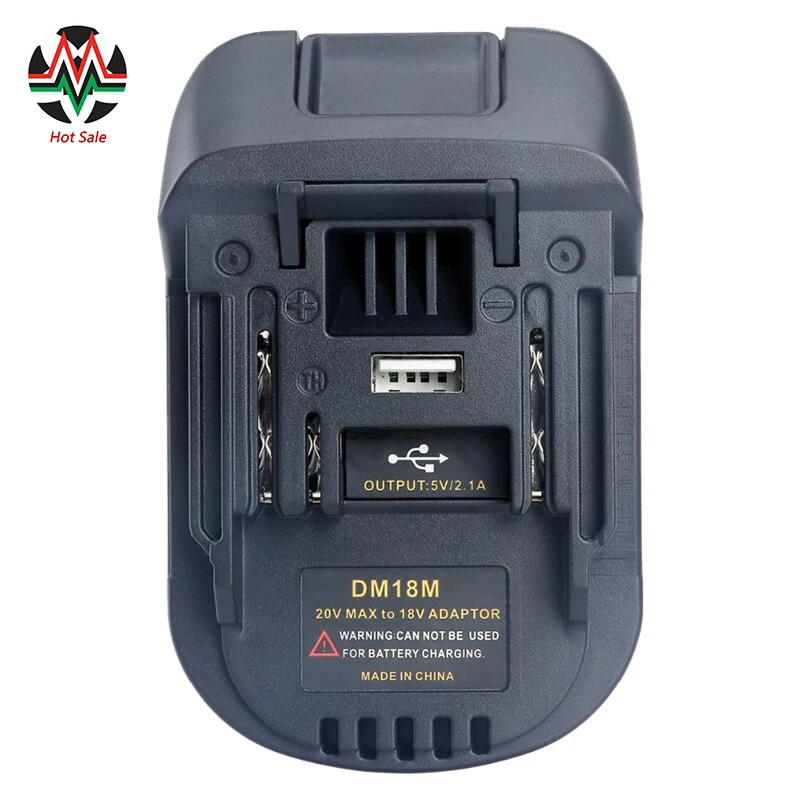 20V To 18V Battery Convertor Adapter DM18M For Dewalt For Mikwaukee to Li-Ion Charger For MAKITA BL1830 BL1850 Batteries 2020