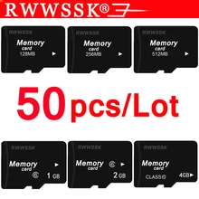 50pcs/lot genuine TF Card 128MB 256MB 512MB 1GB 2GB micro card Memory Card