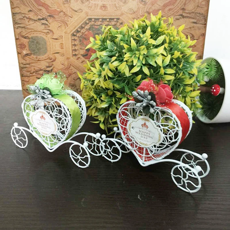 1 pc Lovely Cinderella pumpkin Carriage Candy Chocolate Birthday Wedding Party Favour Decoration Heart gift party food boxes