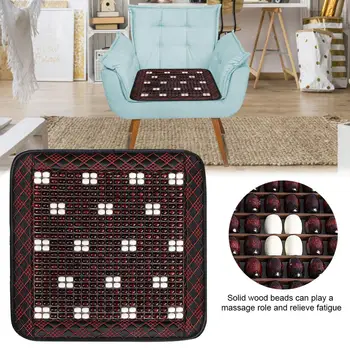 

Wood Beaded Seat Cover Massaging Cool Seat Cushion For Car Office Home