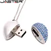 JASTER-clé Flash USB en forme de cœur en diamant, en métal, 4 go, 8 go, 16 go, 32 go, 64 go, clé de mémoire pour collier ► Photo 3/6