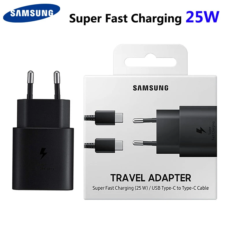 phone to hdmi converter Samsung Original 25W Super Fast Charger For Samsung Galaxy Note 10 Note10 plus Note10+ USB-C Fast Charging Wall Charger usb female to phone jack adapter
