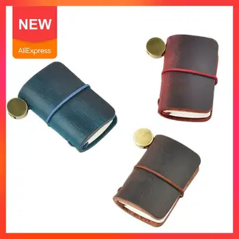 

Handnote Genuine Leather Notebook Mini Cute Travel Little For Vintage Diary Cute Journal Pendant Stationery Decoration A6B6