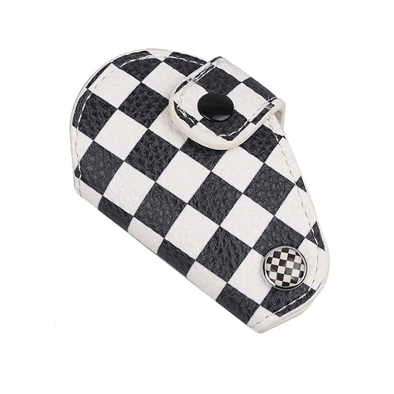 KJAUTOMAX для Mini Cooper R55 R56 R60 R61 чехол для ключей Юнион Джек серый Джек Checker кожаный - Название цвета: Checker