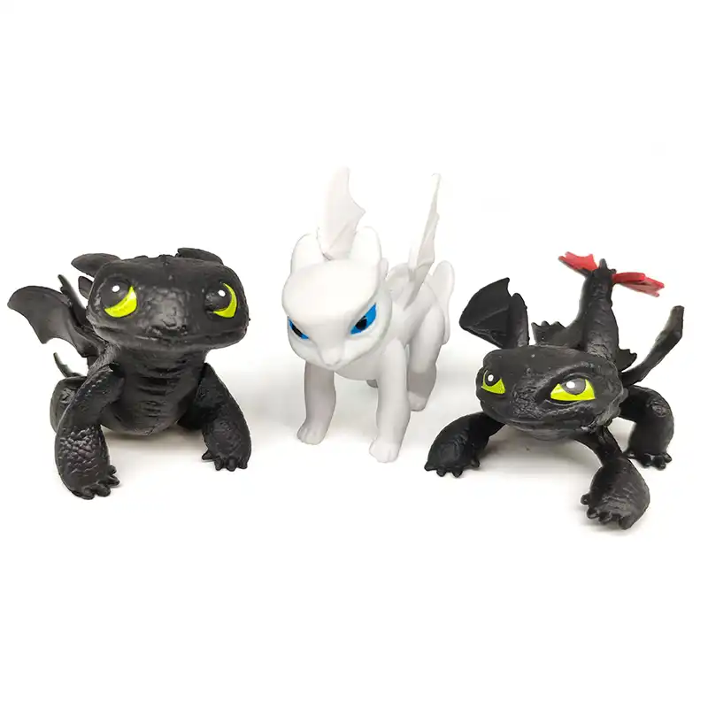 toothless and light fury figures