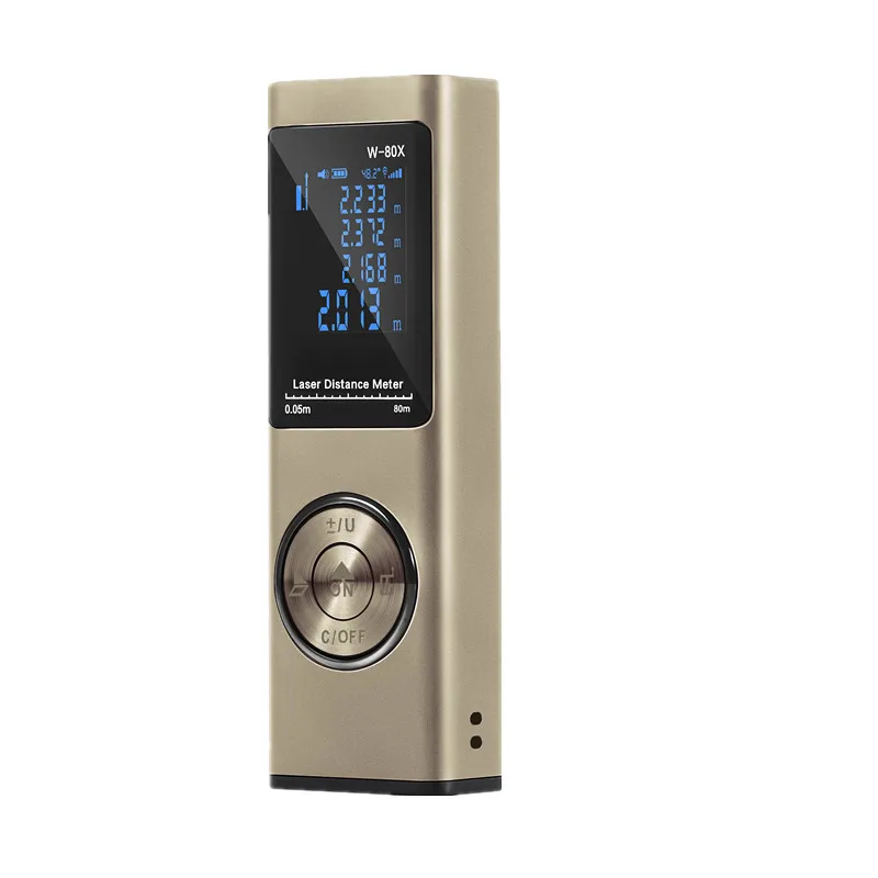 LS-XS Laser Distance Meter Swith Bult-in Rechargeable Battery Waterproof Dustproof Fallproof Digital Laser Rangefinder Gold LS-XS Laser Distance Meter Swith Bult-in Rechargeable Battery Waterproof Dustproof Fallproof Digital Laser Rangefinder Gold