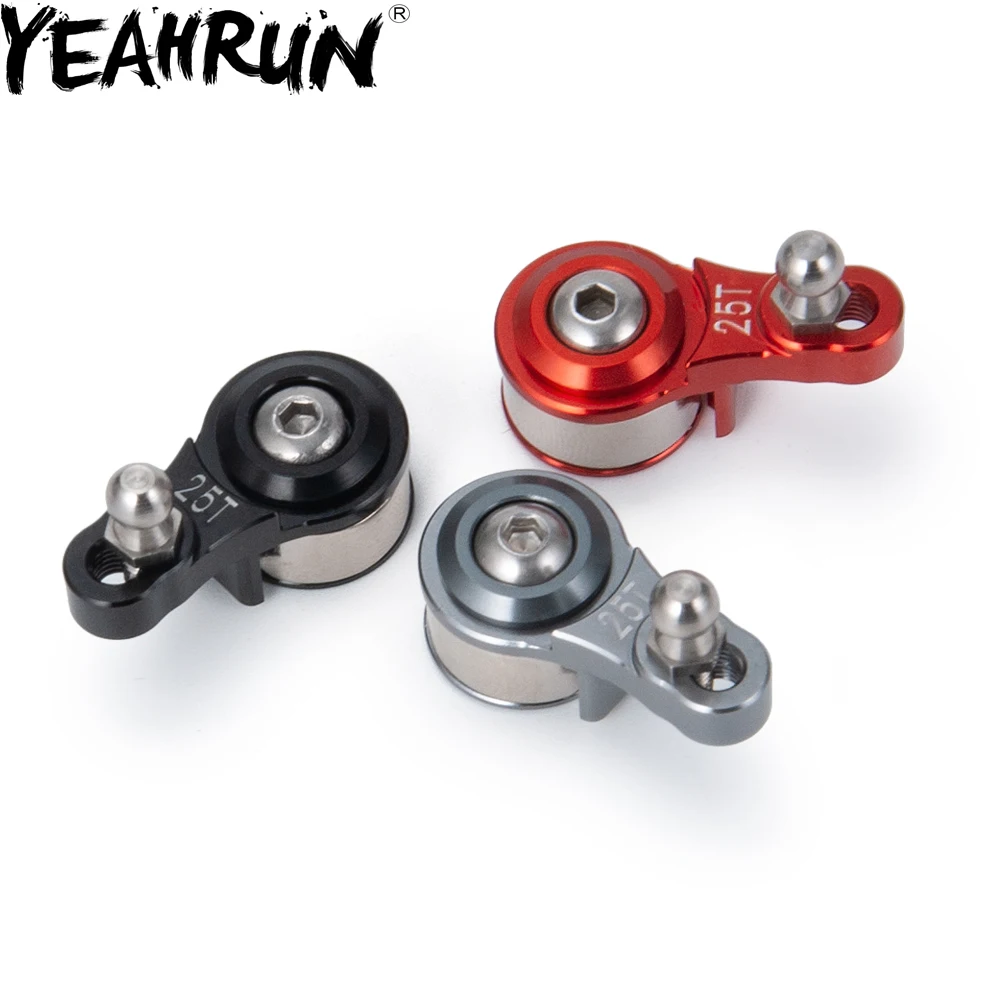 

YEAHRUN Aluminum Alloy 25T Adjustable Damping Servo Arm for 1/10 RC Models Trx4 Upgrade