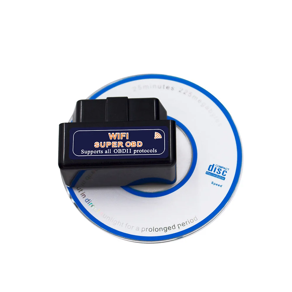 Wi-Fi ELM327 OBD2 сканер для LADA Kia Forte Ceed Cerato RIO Optima Venga Sportage Soul Stinger V 1,5 OBD II инструменты для диагностики автомобилей - Цвет: Black Scanner