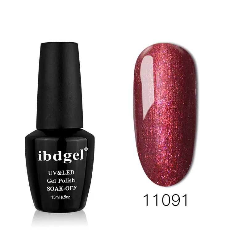 11091 Ibdgel Twilight beauty Цветной Гель-лак блеск лесные цвета темные холодные цвета Гель-лак для маникюра гель лак полирует ногти 15 мл - Цвет: 11091