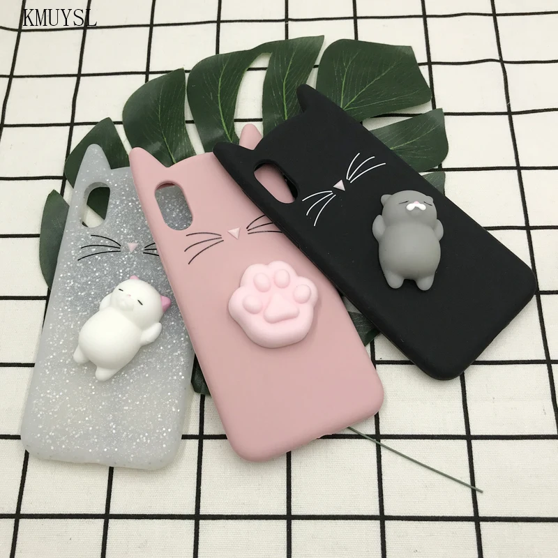 3D милый японский блестящий чехол в виде медвежьего кота для iphone SE 5 5S 6 6S 7 8 Plus X