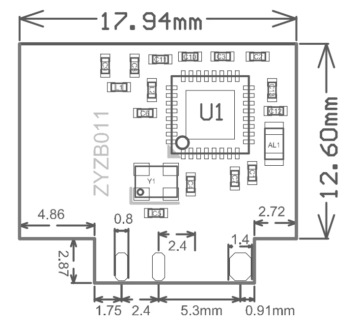 Мини-переключатель ZigBee 3,0, модуль Telink TLSR8258, работает с Echo Plus, хаб SmartThings, Tuya, eWeLink , Hue, zigbee2mqtt,ZHA,ZYZB011