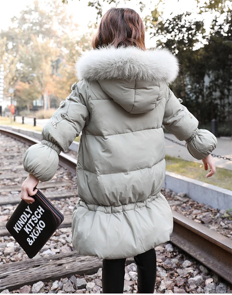 Зимнее пальто для девочек детские куртки 90% хлопковые парки детская зимняя верхняя одежда, пальто утолщенная теплая куртка пальто для маленьких девочек