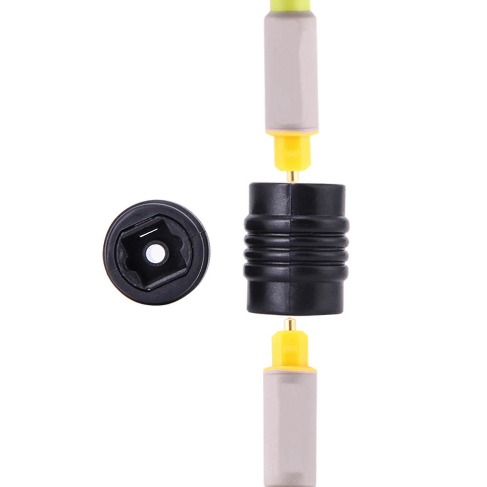 DKARDU Fiber Optic Cable Extender Coupler Optical Toslink Digital Audio Female To Female Adapter Connector Extension Jack For Optical Plug Male Cord 4 Pcs - View #4