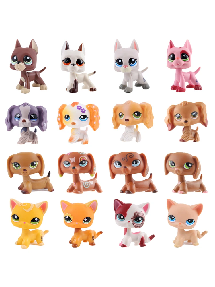 Новинка редкая игрушка lps для домашних животных стоячая кошка с короткой шерстью