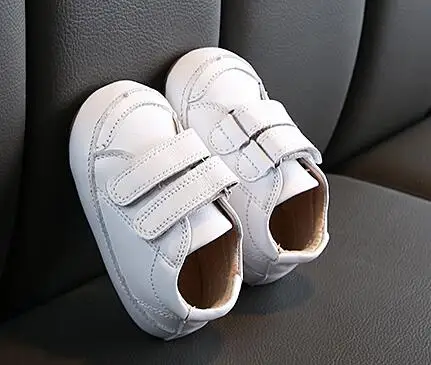 white Weoneit PU кожаный крючок и петля детская обувь для маленьких мальчиков и девочек 0-12 месяцев Прямая поставка Первые ходунки - Цвет: white