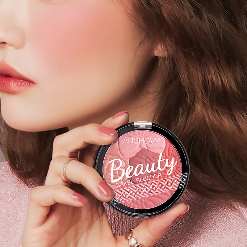 Professional 3Colors Petal Blush Makeup Palette Matte Blusher Highlighter Powder Contour Shadow TSLM1 | Красота и здоровье