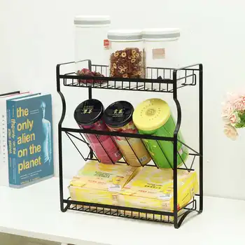 

Seasoning Cabinet Spice Rack 3 Tier Spice Rack Organizer for Counter Stable Spice Shelf Standing Storage Racks Kitchen Bathroom