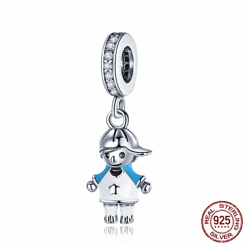 CodeMonkey новый 100% 925 пара стерлингового серебра маленькая девочка &amp Подвеска для