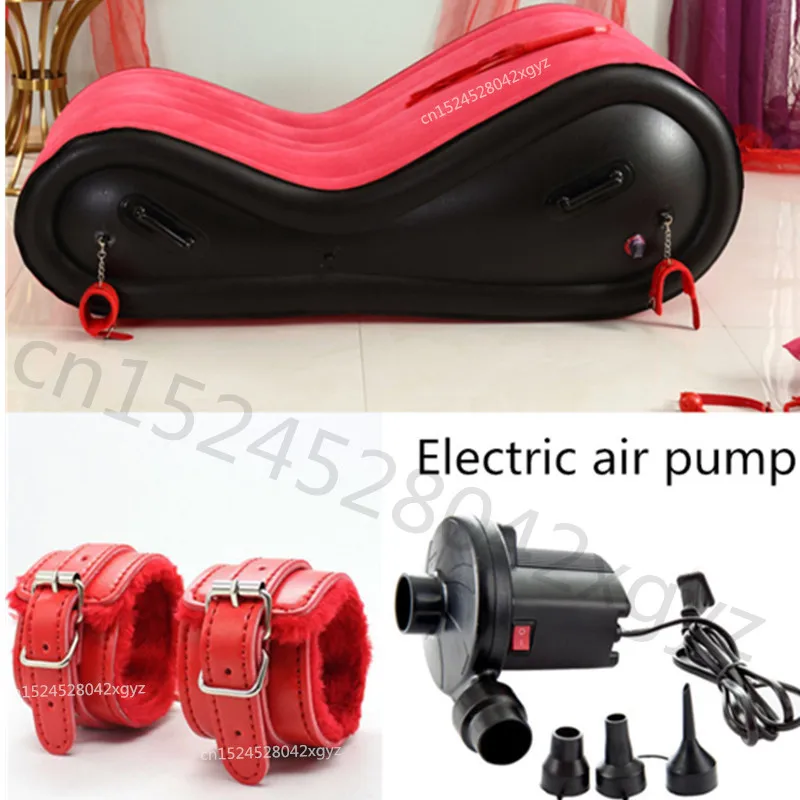 Modern Sex Inflatable Air Sofa For Adult Couple Love Game Chair With 4 Handcuffs Beach Garden Outdoor Furniture Foldable