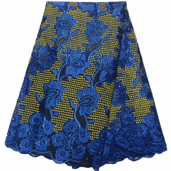 

5yards for women dress tulle lace fabric nigerian lace with stones new purple lace 2019 high quality lace fabric african