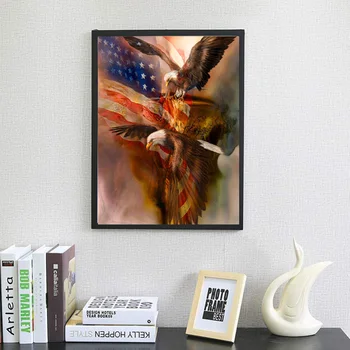 

Diamond Painting Set Full Drill 5D Cross Stitch Art American Winged Eagle Kits Art Handmade Kits Art