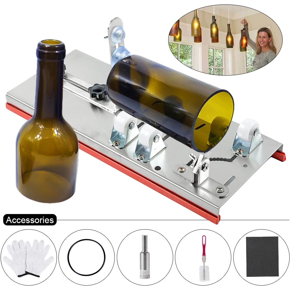 

Glass Bottle Cutter Tool Professional for Bottles Cutting Glass Bottle Cutter DIY Cut Tools Machine Wine Beer