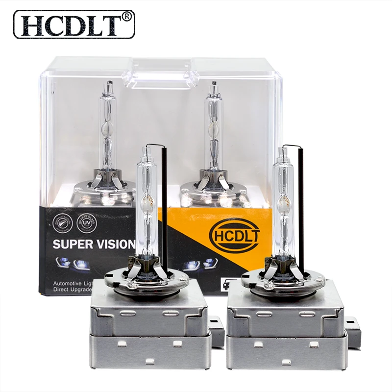 HCDLT Super Vision UV Free 35W 55W D1S D3S HID Headlight Xenon Bulb 5000K 6000K 4300K 8000K All Metal Claw Car Light Lamp Bulbs