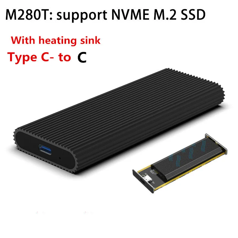 hdd casing 3.0 Blueendless NVME M.2 SSD external case usb Type-c port USB 3.1 SSD enclosure 10Gbps M.2 NVME/NGFF SATA Hard Drive Case HDD case hdd case HDD Box Enclosures