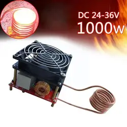 Plaque chauffante à Induction Zvs, 1000w, noir et rouge, Kit de chauffage, Tube de cuisinière, allumage, cuivre, bricolage, I7J4 