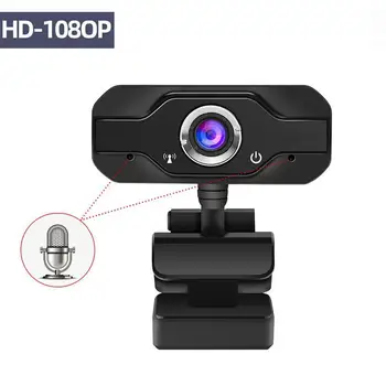 

HD Webcam Built-in Dual Mics Smart 1080P Web Camera USB Pro Stream Camera for Desktop Laptops PC Game Cam For OS Windows10/8 r30