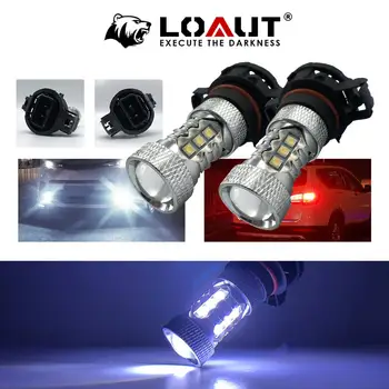 

LOAUT H16 5202 5201 EU JP 80W LED Bulb Super Bright white Car Fog Lights 12V 24V 6000K White Driving Day Running Lamp Auto white