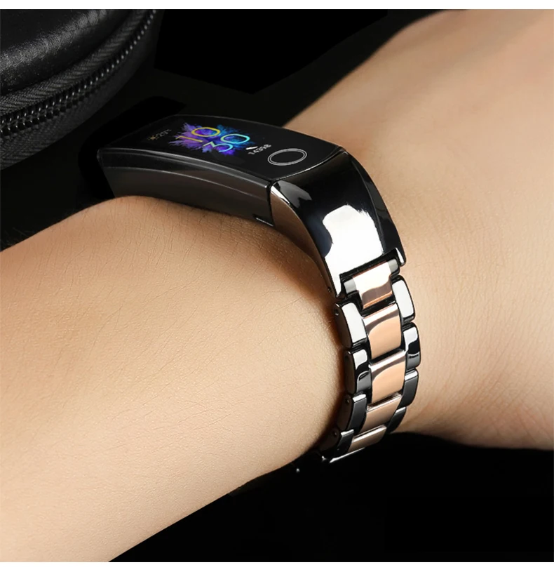 Керамический ремешок браслет для huawei honor band 5 ремешок для honor band 4 сменный ремешок для часов с металлической пряжкой Регулируемый размер