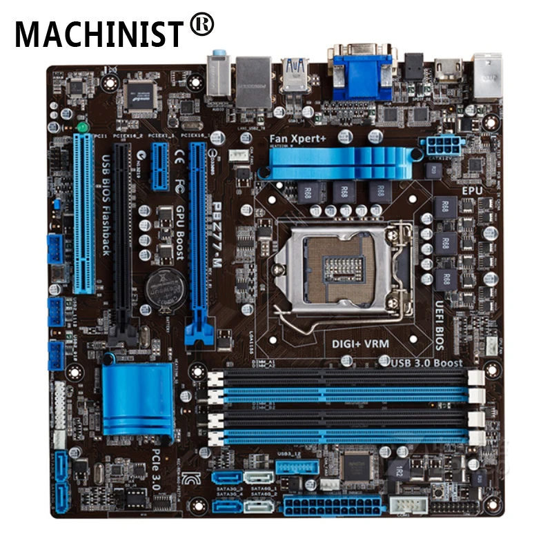 

For ASUS P8Z77-M Desktop motherboard MB Intel Z77 LGA 1155 micro ATX DDR3 32GB SATA3.0 USB3.0 100% fully Tested