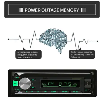 

Popular Bluetooth Auto radio Car Stereo Radio FM Aux Input Receiver USB 12V Car MP3 Multimedia Player For Car
