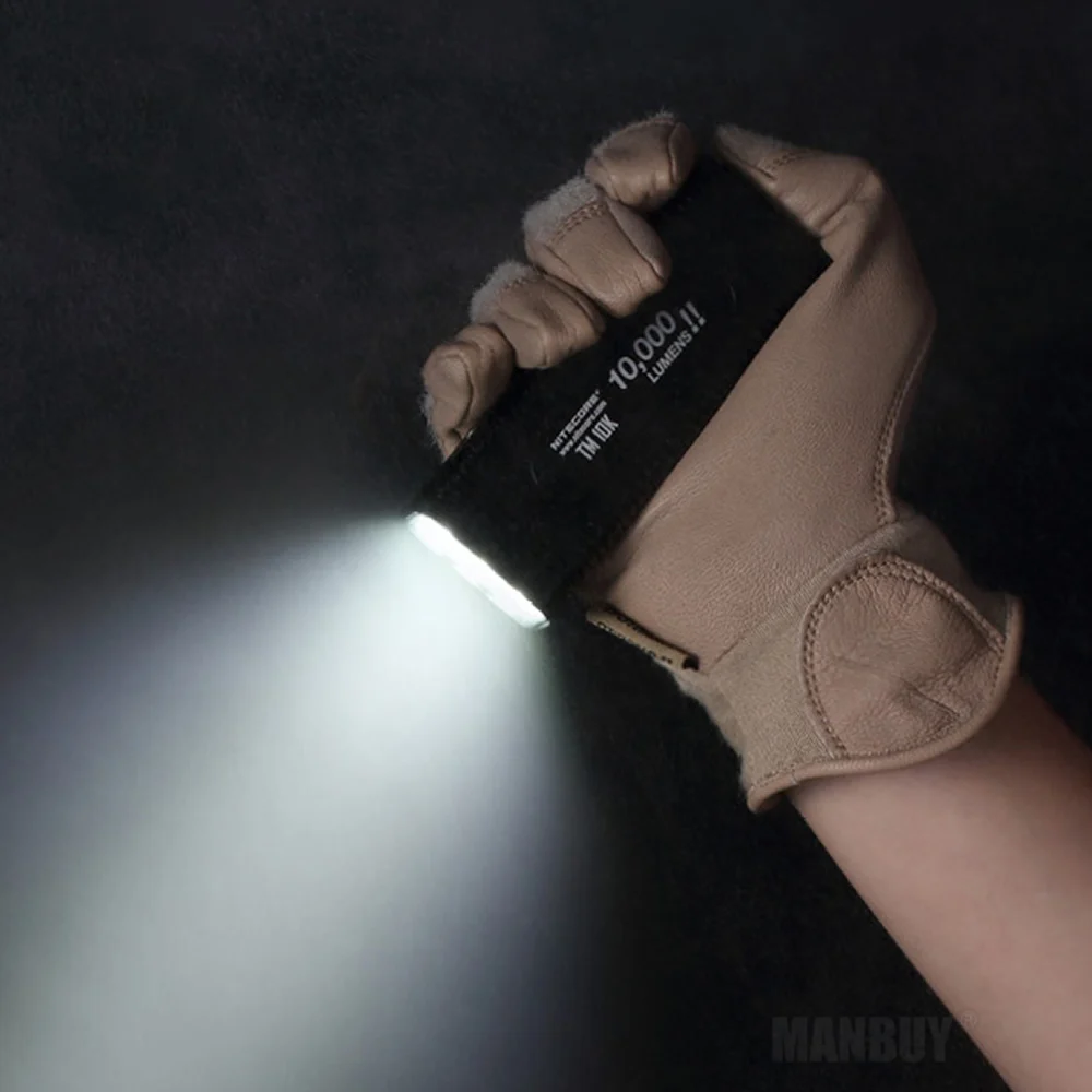 NITECORE прожектор супер яркий фонарь TM10K 10000LM перезаряжаемый 6LED фонарик включает