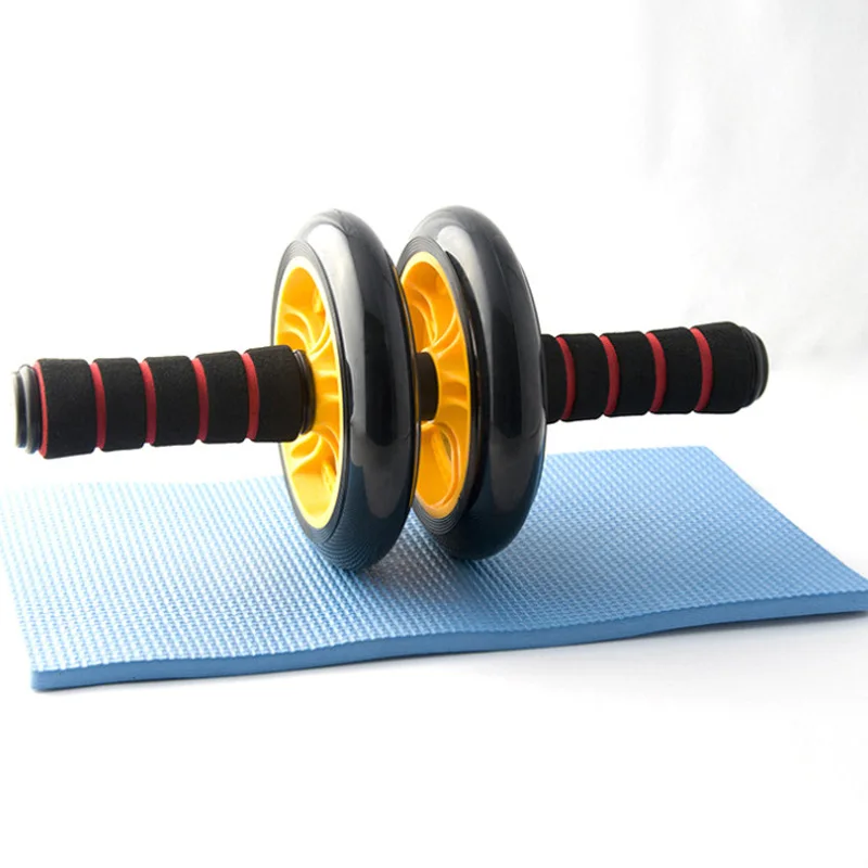 

Fitness Equipment 14 Cm Mute Power Roller Two-Wheel Abdominal Wheel Thin Waist AB Rocket Family Fitness Supplies Wholesale