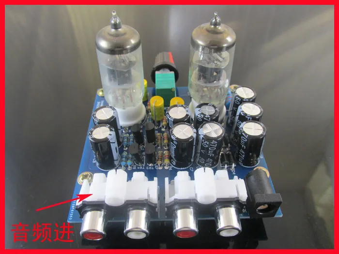 DIY KIT 6J1 трубный усилитель платы 2 0 стерео несколько AC12V 0.8A + Корпус|6j1 tube preamplifier|tube
