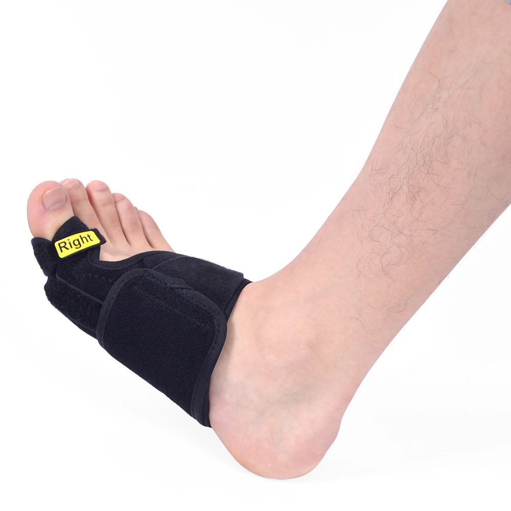 

Toe Orthotics Economic Comfortable Velvet Black Foot Tool Getting Fix Fast Legs Feet Care Health Massage Strap Hallux Valgus