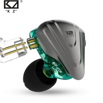 

KZ ZSX Metal Earphones 5BA+1DD Hybrid technology 12 driver HIFI Bass Earbuds In Ear Monitor Headphones Noise Cancelling Headset